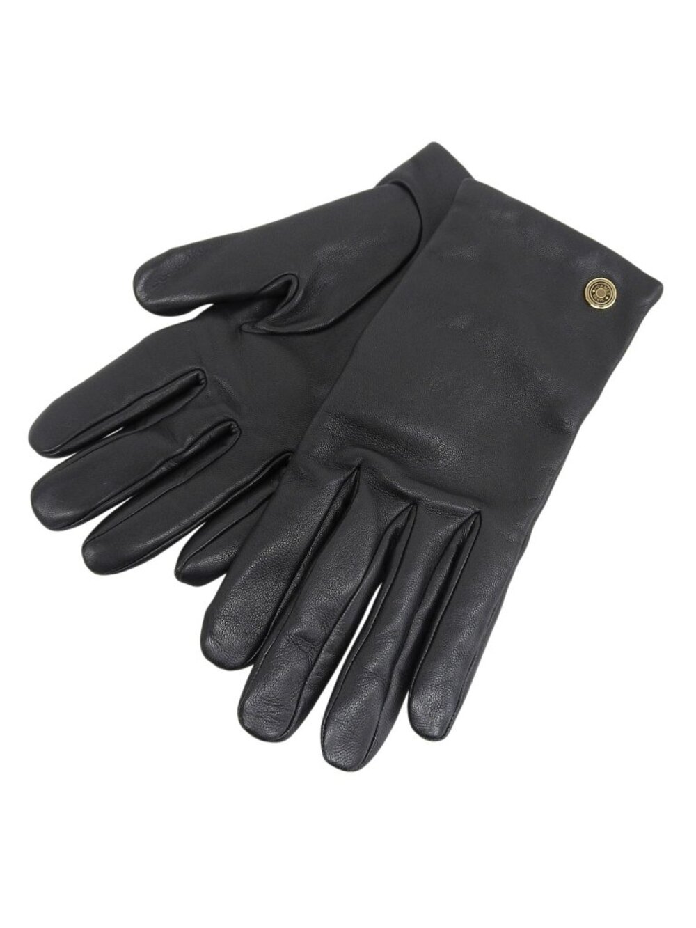 Hermes Jump Lambskin Cashmere 100% Sellier Buttons Horse Show Gloves Black 7.5
